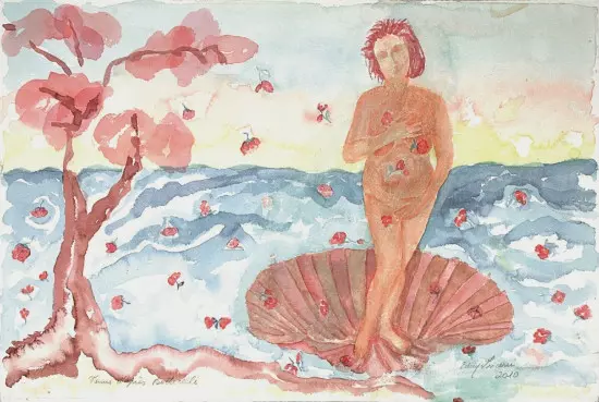 Venus-–-d´apres-Boticelli-–-38x28cm